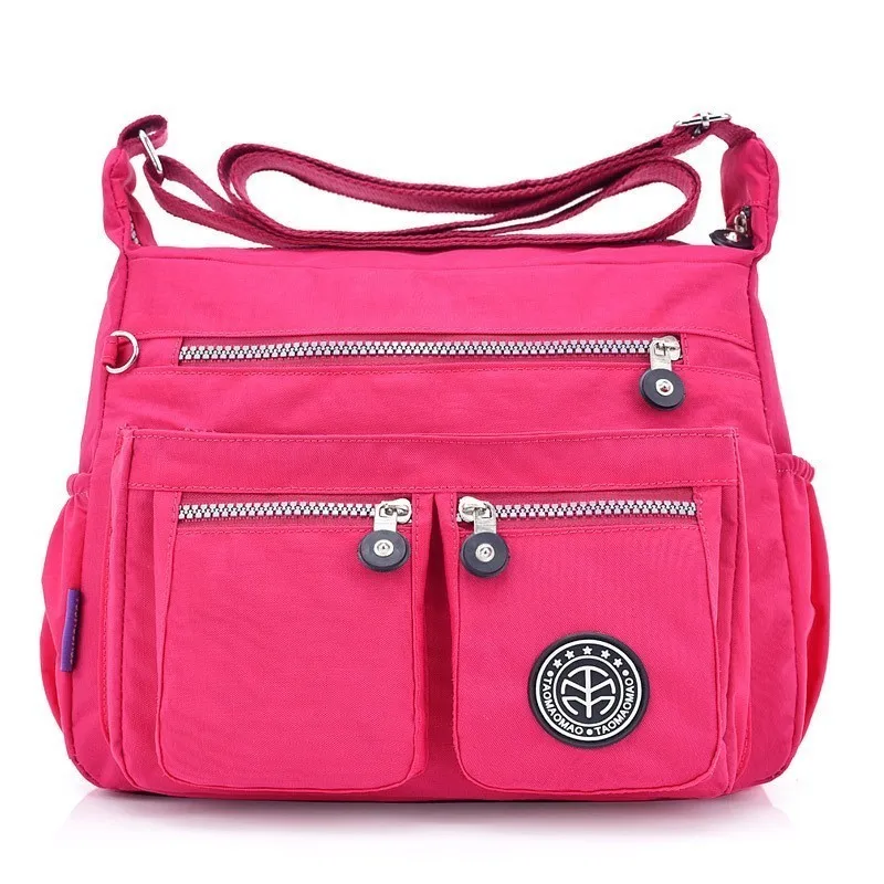 Herald модные женские сумки-мессенджеры Нейлоновые женские сумки через плечо сумки известных брендов дизайнерские женские сумки через плечо Bolsa sac - Цвет: rose