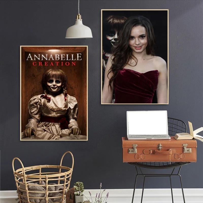Annabelle Silk Fabric Poster And Print Wall Art Picture Painting Home Decor