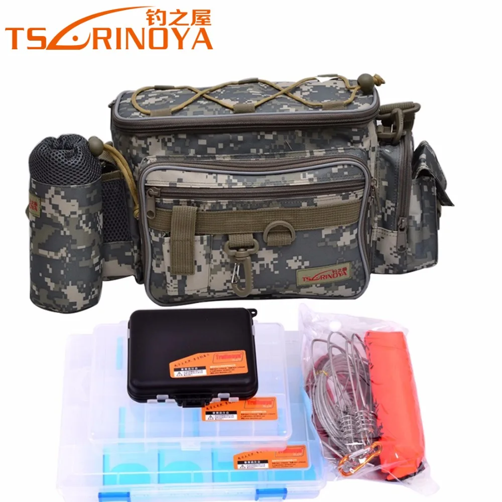 Prix pour TSURINOYA Marque Multifonctionnel De Pêche Sac Ensemble Grande Taille Conception Sac + 3 PCS Leurre Boîte + Boucle Poissons De Pêche combinaison Prix pour TSURINOYA Marque Multifonctionnel De Pêche Sac Ensemble Grande Taille Conception Sac + 3 PCS Leurre Boîte + Boucle Poissons De Pêche combinaison