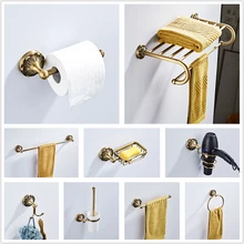 Латунный античный набор аппаратных средств держатель туалетной бумаги держатель полотенец для мыла бумажный держатель полки в ванной крючок для халата