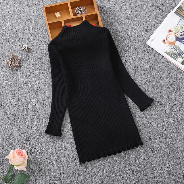 New 2020 Autumn Winter Girls Knitted Dress Children Clothes Slim Princess Girls Sweater Dress 2-13Y RT275 5