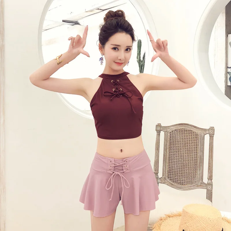 Купальники для девочек, женский купальник из 2 предметов, Бразильский бикини, новинка года, сексуальные брюки-кюлоты, три хлопковые Мультяшные