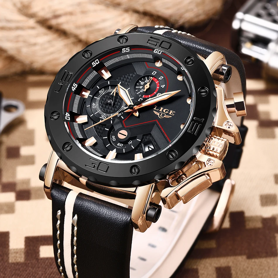 LIGE Горячие мужские s часы лучший бренд подарок роскошные мужские военные спортивные часы мужские водонепроницаемые кварцевые часы мужские часы Relogio Masculino