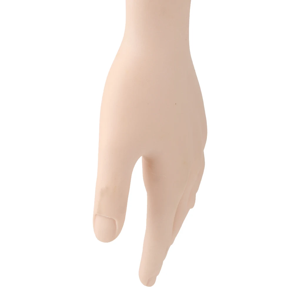 Hot Sale Nail Art Training Hand Flexible Soft Plastic Flectional Mannequin Model Hand Nail Art Practice High Quality