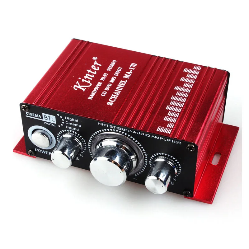 

Hot Selling DC12V Car Mini Amplifier 2 Channel MA170 Hifi Audio Stereo Amplifiers