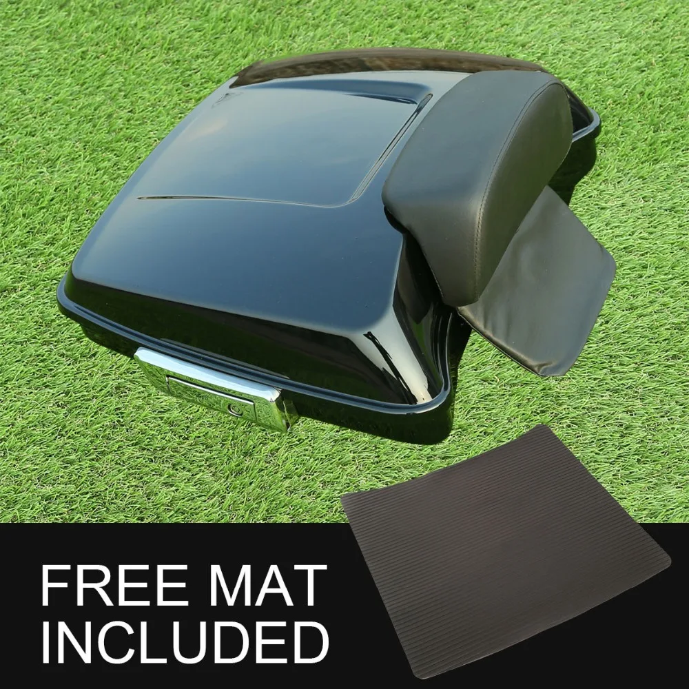 

Motorcycle 5-1/2" Razor Tour Pak Trunk Backrest Pad For Harley Touring Street Glide FLHX