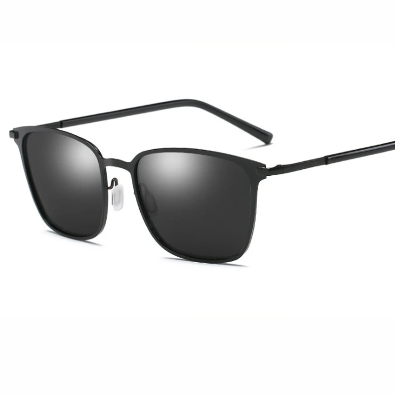 

2018 Fashion Metal Polarized UV400 Sunglasses Men Square outdoor Big frame Sun Glasses Men driver Eyewear night vision goggles