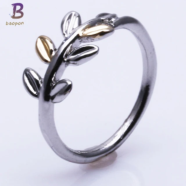 anello pandora con foglie di alloro anello pandora con foglie di alloro