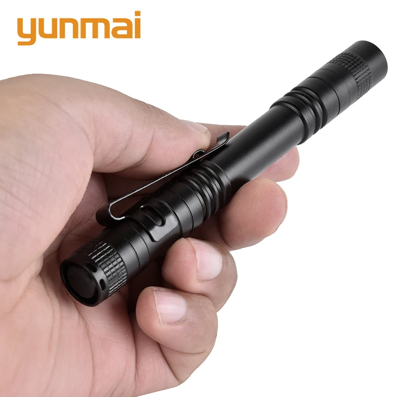 

Powerful Waterproof LED Flashlight Torch Lanternas switch single mode on / off zoomable AAA battery Portable Lights for camping