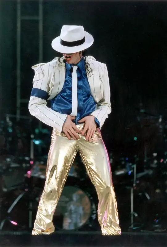 MJ Custom Made Costume Adulto Bambino Michael Jackson Cosplay Strisce Smooth Criminal Vestito Giacca + Pantaloni + Camicia + Hat + Tie