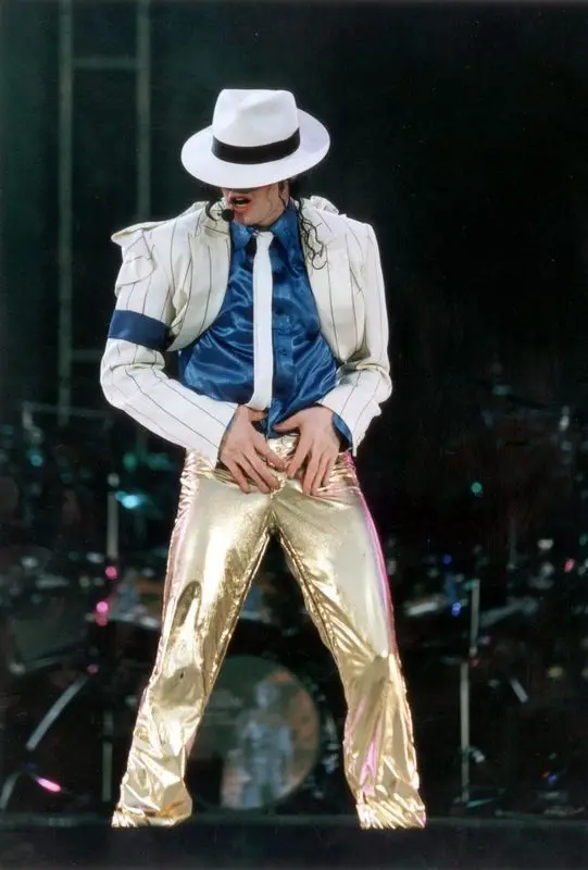 Blanc : H 140-150cm Chapeau Pantalon Michael Jackson Costume Enfant Adulte Michael Jackson Cosplay Rayures Lisses Costume Veste Chemise Cravate