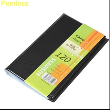Peerless 120 визитных карточек, ID кредитный держатель для карт, кожаный Органайзер, держатель для книг