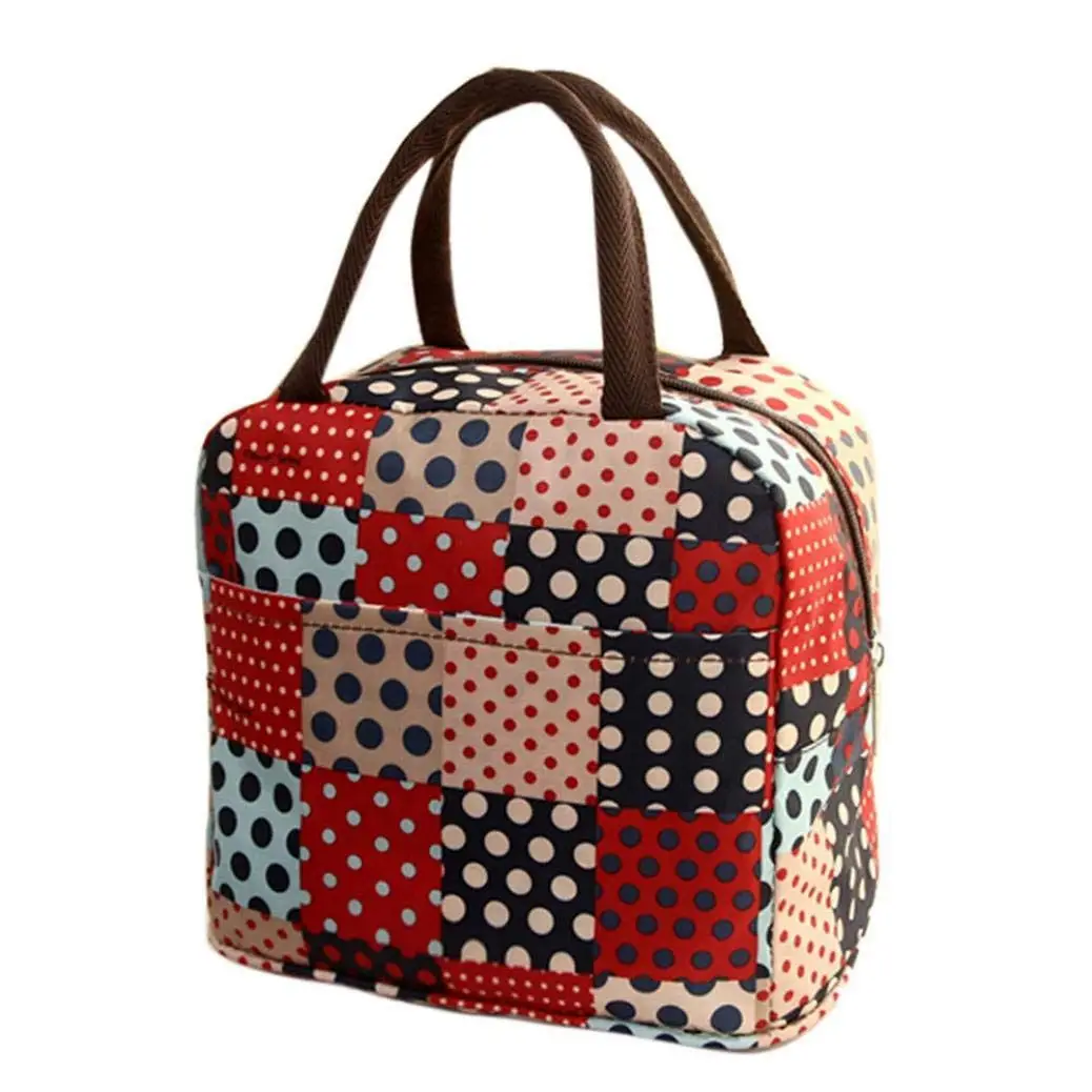 

new hotsale fashion casual Color Freshness lunch bag Thermal insulated lunch box Tote Bento Pocket Lunch Container Cooler Bag