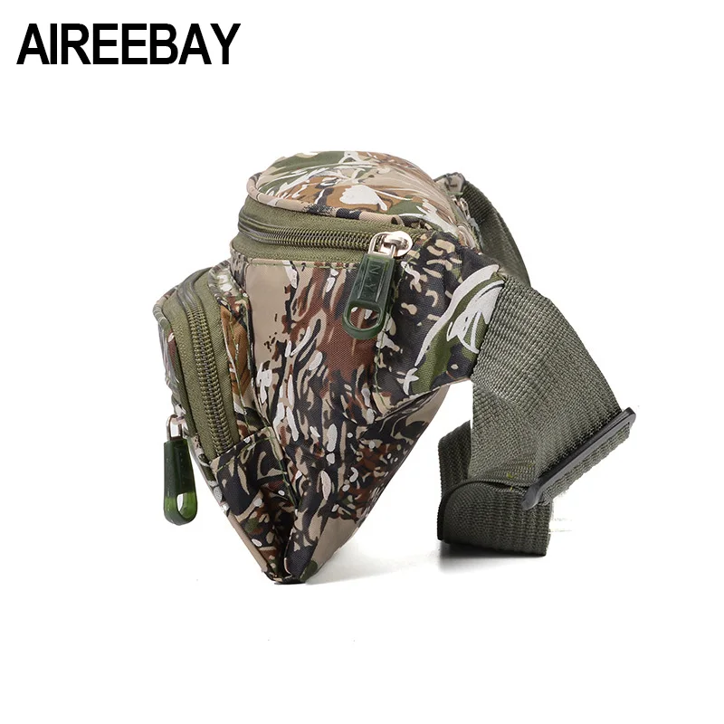 AIREEBAY التكتيكية الرجال الخصر حزمة محفظة تربط حول الخصر الحقيبة للماء العسكرية الذكور حزام الخصر حزم أكسفورد الهاتف المحمول محفظة السفر حقيبة