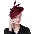 Wine Red Derby Hat