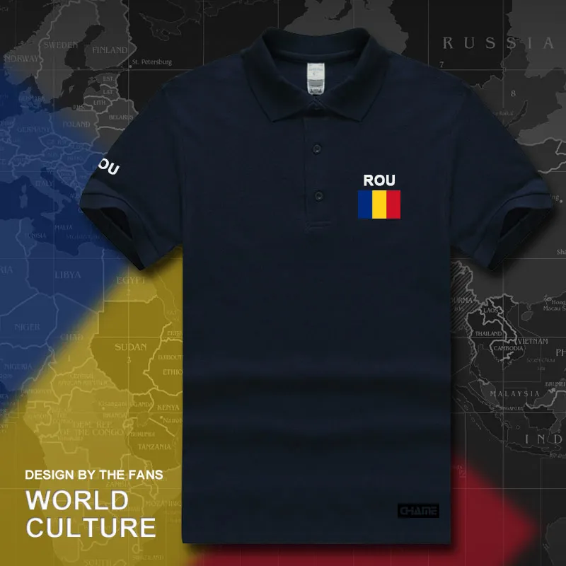 Romania Romanian ROU polo shirts men short sleeve white brands printed