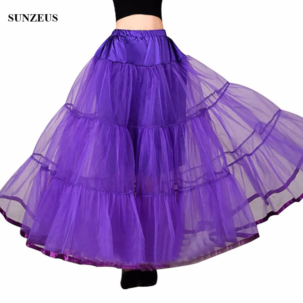 

Long Petticoats For Wedding Dress Bridal Petticoat Purple Underskirt Hoepelrok Wedding Accessories Casual Skirt