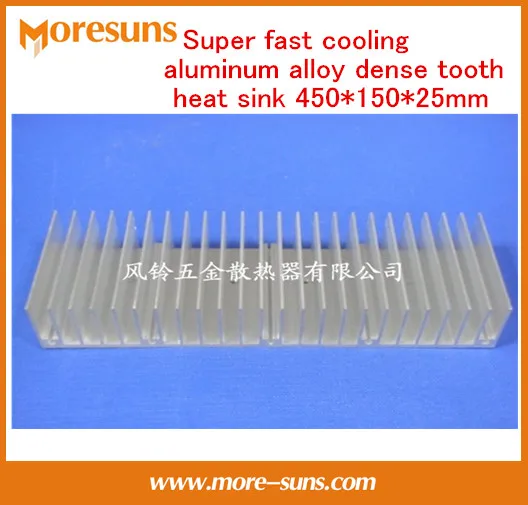 Fast Free Ship Super fast cooling aluminum alloy dense tooth heat sink 450*150*25mm CPU electronic components radiator | Компьютеры и