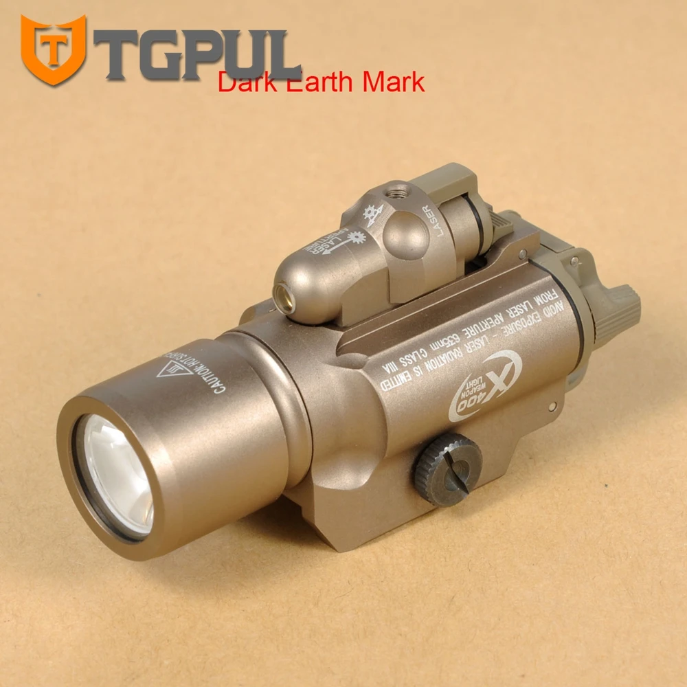 Тактическая светодиодная вспышка для пистолета TGPUL X400 комбинисветильник