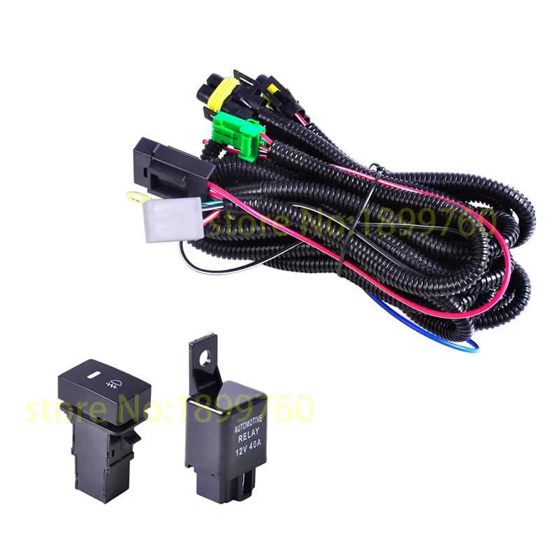 

Wiring Harness Sockets Wire+Switch Set for H11 Fog Light Lamp ForNissan Cube 2009-2015 for Focus 2008-2014 ForAcura TSX 11-14