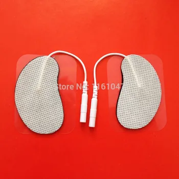 

50pcs/lot Ear Style Tens Machine Electrode Pads for full body massager pulse therapy machine pad