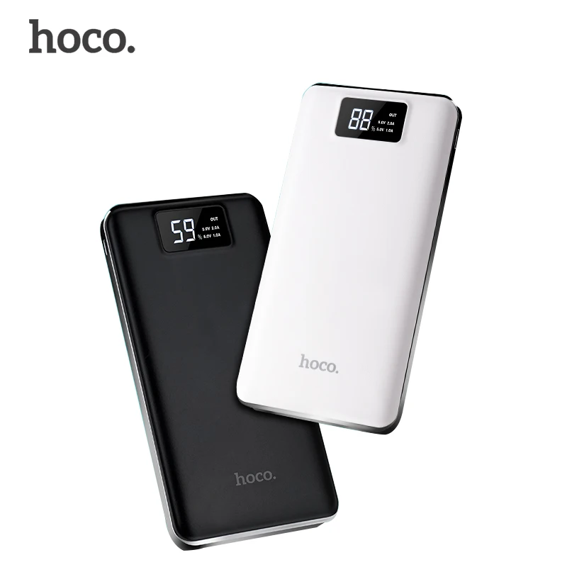 HOCO 20000 мАч Внешний аккумулятор тройной USB 18650 портативное быстрое зарядное устройство 10000 мАч Внешний аккумулятор Универсальное зарядное устройство для телефона