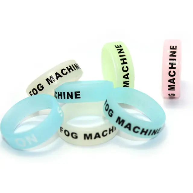 5 10pcs luminous silicone vape band glow in dark vapor storm rubber dark vapor