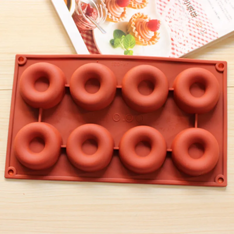 

Donut Mold, Chocolate Candy Muffin Baking Pan, Ice Jelly Mould ,DIY Fondant Cake Silicone Mold,Kitchen Decoration Tools
