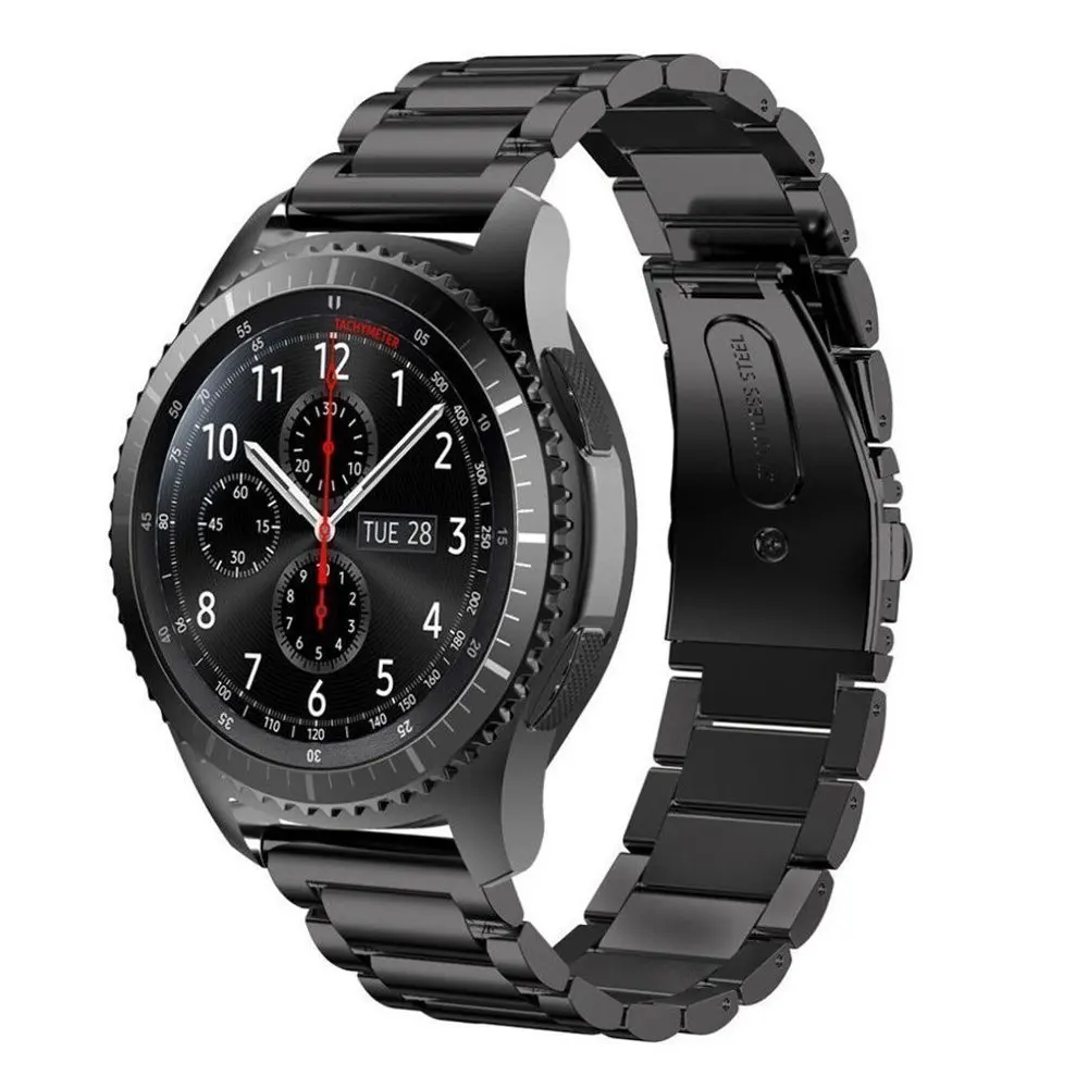 Стальной браслет для Samsung Galaxy Watch 3/41/45 мм/42/46 мм/Active/Gear S3 ремешок Garmin Vivoactive 3/Vivomove HR