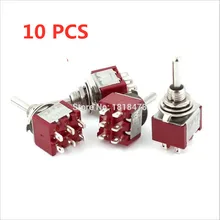 4 Pcs AC 250V 2A 120V 5A Momentary ON/OFF/ON 3 Position 6 Pins DPDT Toggle Switch 1pcs ac 230v 6 4 a ac 120v 12 6 a 5e4 electric power tool plastic speed controller switch fa 8 1fe 6 positions color randomly