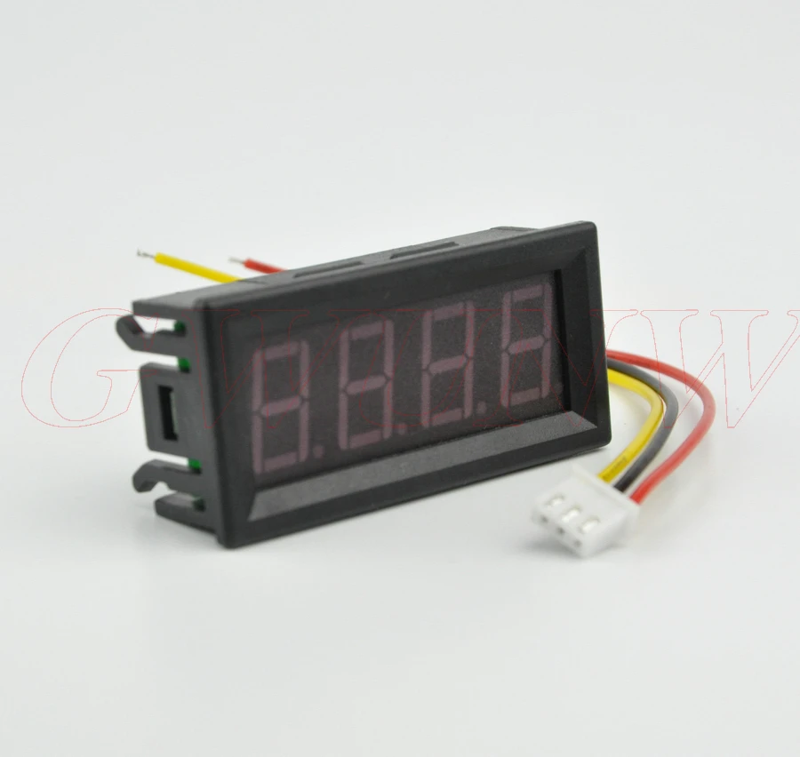 GWUNW BY456V DC 0 99 V (100V) 4 битный Цифровой вольтметр панельный измеритель красный синий