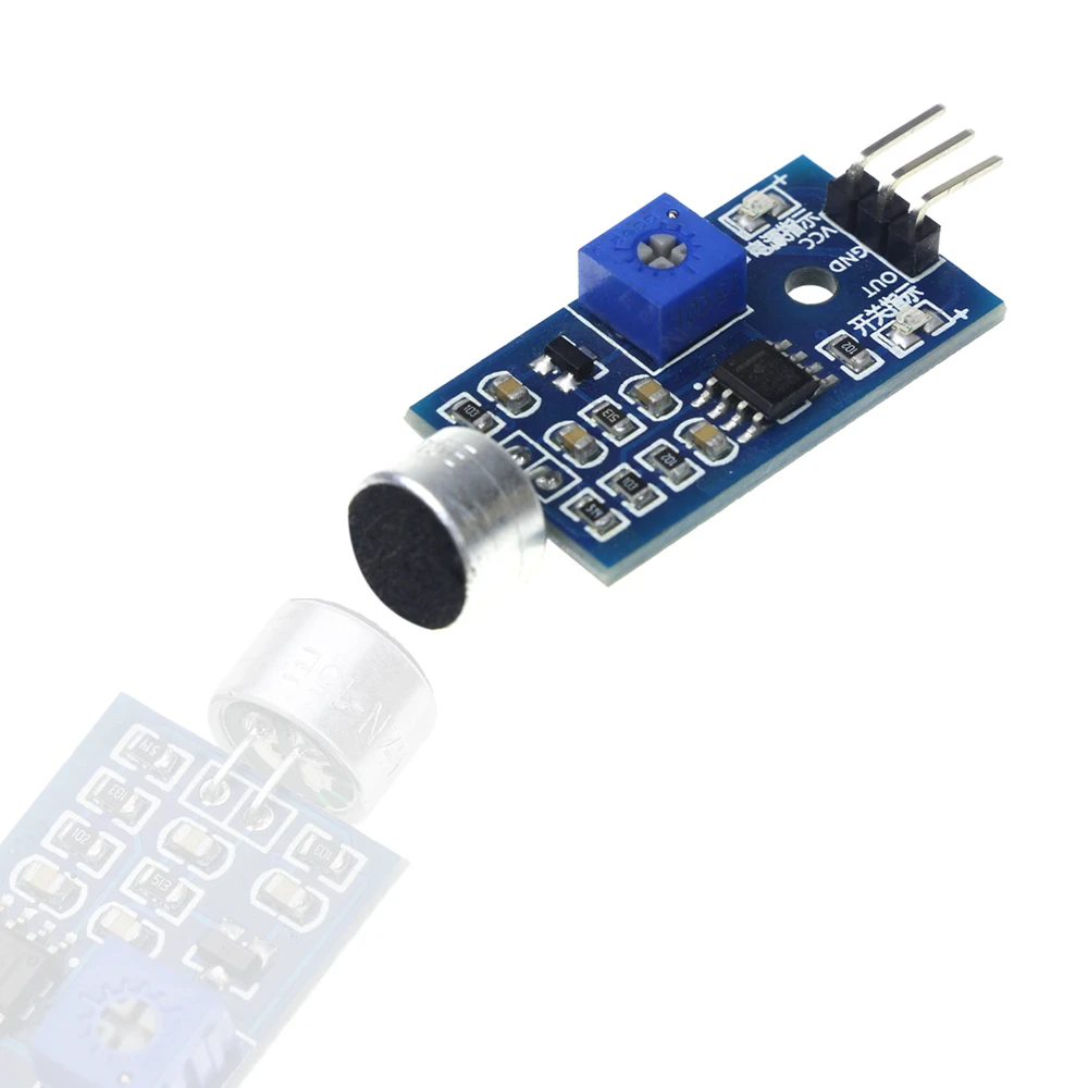 

10pcs/lot Smart Robot Helicopter Airplane Intelligent Car 3Pin Voice Sound Detection Sensor Module for arduino Diy Kit