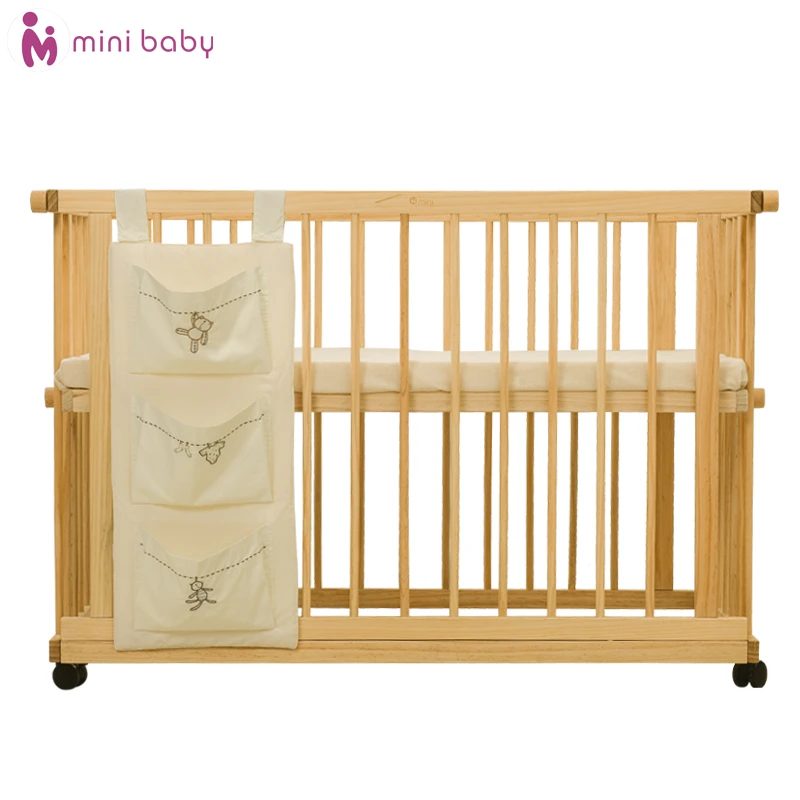 Lit Avec Solide Bois Sans Peinture Multifonctionnel Lit Bebe Neonatale Sur Reglable Lit Jeu Lit Cadeau Matelas Aliexpress