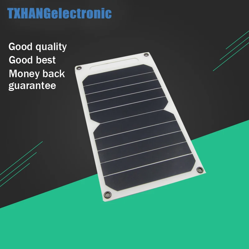 

5V 10W Portable Solar Charging Panel Lightweight Solar Power USB Charger for Outdoor Mobile Smart Phone Solar Power Supply
