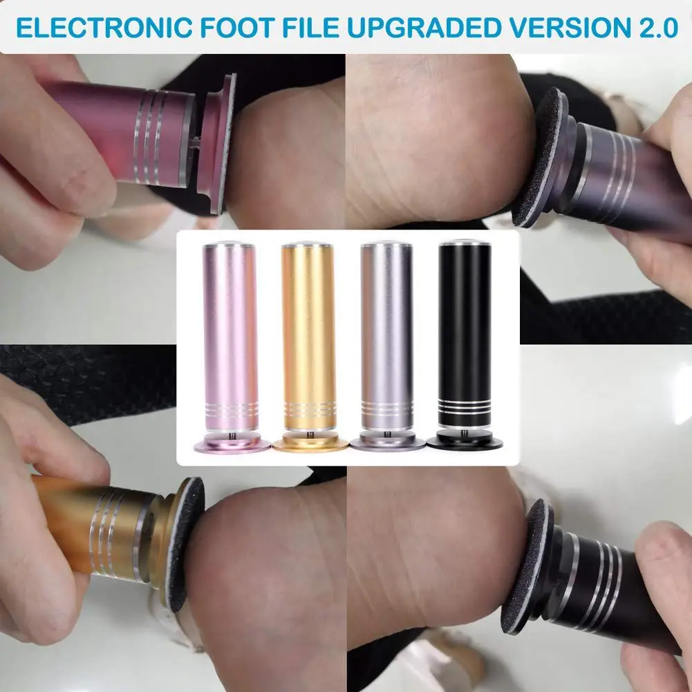 США Plug 2nd поколения Электронный ног файл с заменой круги из шкурки быстро щётка-очиститель для ног Жесткий сухой мертвых кожи кукурузы