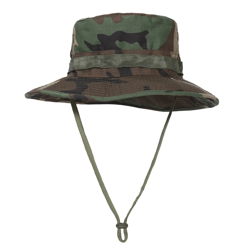 TACVASEN, армейские мужские тактические снайперские шляпы, камуфляжные шапки Boonie, непальская Кепка, мужские военные шапки с рыбками, аксессуары для охоты TD-JNSZ-014 - Цвет: Jungle Camo