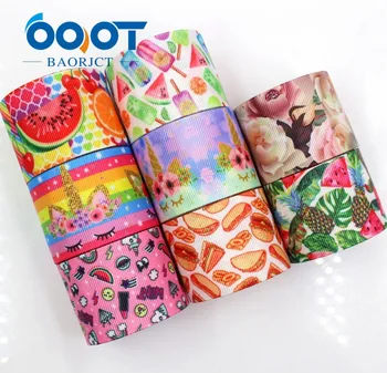 

OOOT BAORJCT G-18801-741,38 mm 10 yards Cartoon fruit Ribbons Thermal transfer Printed grosgrain Wedding DIY handmade material