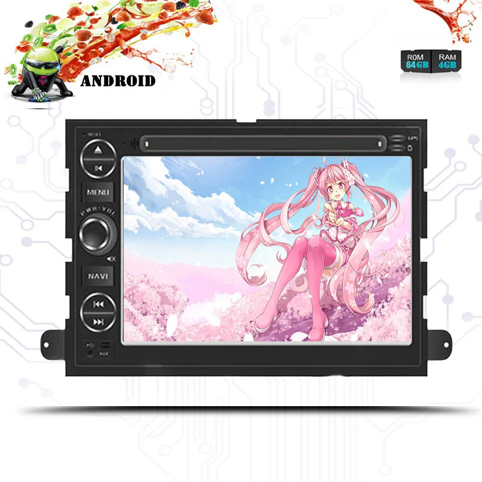 Top 2 DIN 8 Core Android 9.0 Car DVD For Ford Fusion Explorer 500 F150 F250 F350 Edge Expedition Radio GPS Navigaiton Tape Recorder 4 Top 2 DIN 8 Core Android 9.0 Car DVD For Ford Fusion Explorer 500 F150 F250 F350 Edge Expedition Radio GPS Navigaiton Tape Recorder 4