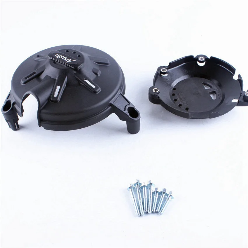 

Black Motorcycle Engine Stator Cover Crank Case Set For Aprilia RSV4 2010