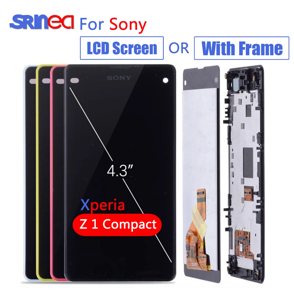 ЖК-дисплей для sony Xperia Z1 Compact Mini D5503 M51W панель монитор модуль + сенсорный экран
