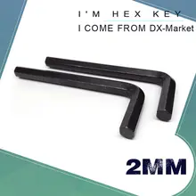 2 мм шестигранный ключ, 100 шт, шестигранный ключ, 2 мм шестигранный ключ 45# стальные инструменты, черный шестигранный ключ, инструмент высокой твердости