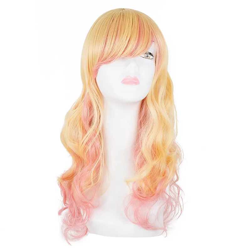 Curly Wigs Fei Show Synthetic Heat Resistant Fiber Long Hair Salon