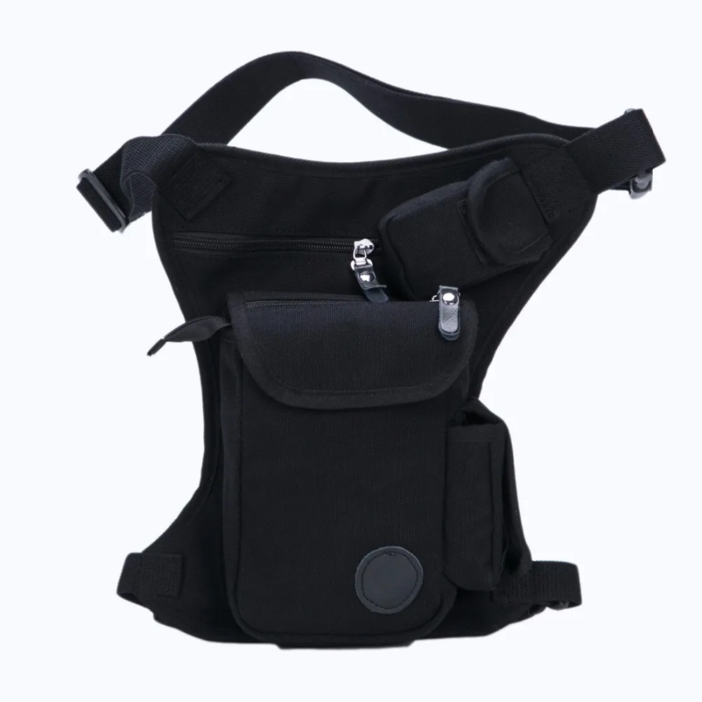 Высокое качество холщовая Кожа Мужская поясная сумка Хип ремень бум дизайнер/Военная мотоциклетная сумка для путешествий известный бренд пакет