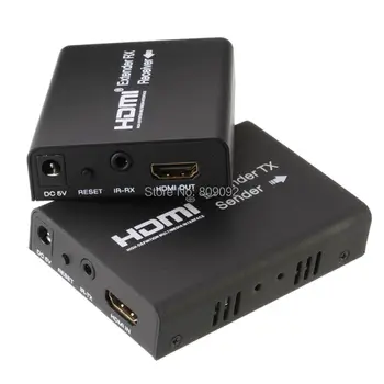 

100M HDMI Extender Over Single RJ45 cat5e/cat6 Support IR 3D Extend HDMI (TCP/IP) Extender Convert