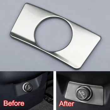 

Stainless Steel Car Accessories For Volvo XC60 2018 2019 Car Rear Cigarette Lighter Switch Stickers Cover Trim Styling