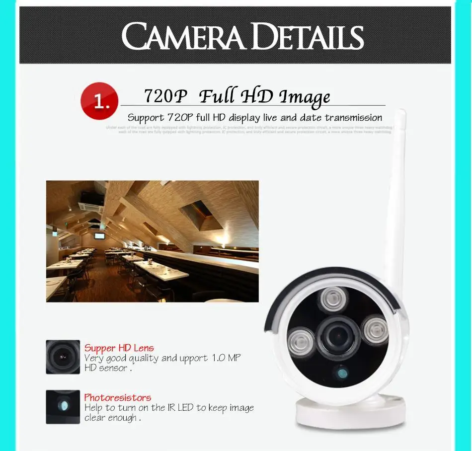 4CH Беспроводная NVR CCTV система wifi 1.0MP ИК внешняя цилиндрическая камера P2P IP камера водонепроницаемая безопасность видеонаблюдение wi-fi-комплект