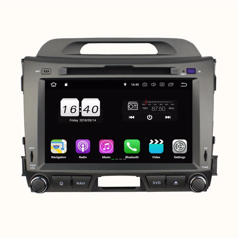 Cheap Android 8.1 Quad Core 2 din 8" Car radio dvd GPS Multimedia Player for Kia Sportage 2010-2014 With Bluetooth 4G WIFI Mirror-link 1