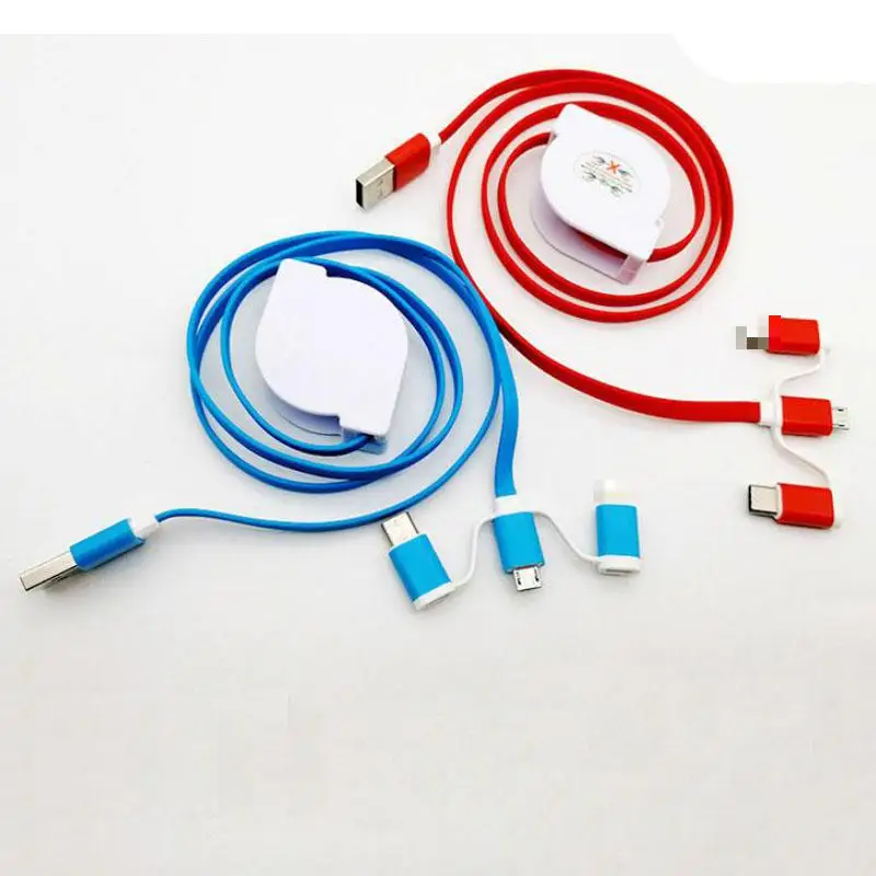 Многофункциональный 3 в 1 usb кабель Универсальный для быстрой зарядки и передачи