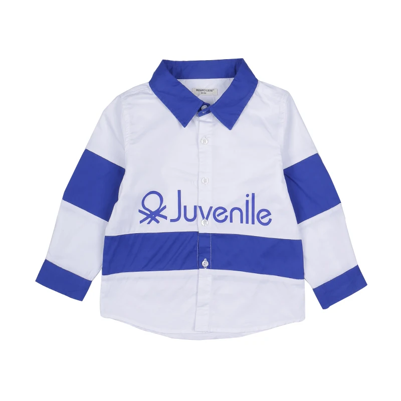 

2019 New children Spring and Autumn Stripes Letters Long sleeve shirt. 2-7T Boys Casual tops.