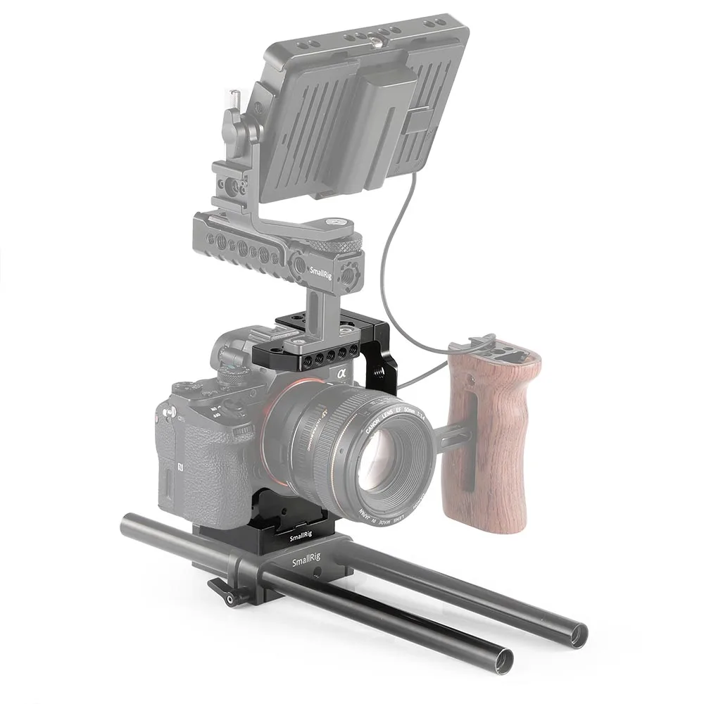 SmallRig Arca Swiss QR Половина Клетка для sony A7R III/Melo III A7 III/Melo III A7 II/A7R II/A7S II Quick Release Камера клетка с железнодорожный вокзал холодным башмаком-2238